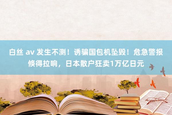 白丝 av 发生不测！诱骗国包机坠毁！危急警报倏得拉响，日本散户狂卖1万亿日元