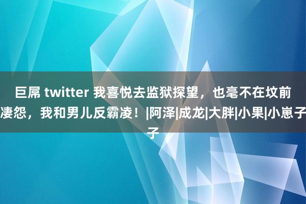 巨屌 twitter 我喜悦去监狱探望，也毫不在坟前凄怨，我和男儿反霸凌！|阿泽|成龙|大胖|小果|小崽子